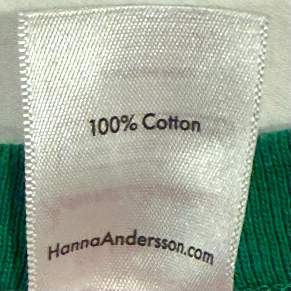 Hanna Andersson Pajamas Boys 8 130 cm Girls Christmas Stripes Long Johns Organic - Picture 3 of 4